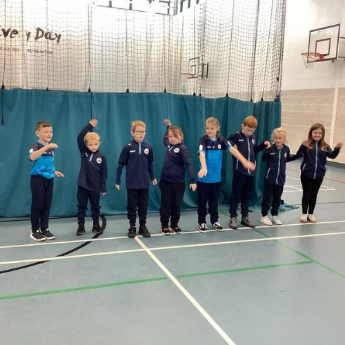 P4A had to work as part of a team to create and perform a synchronised swimming routine!